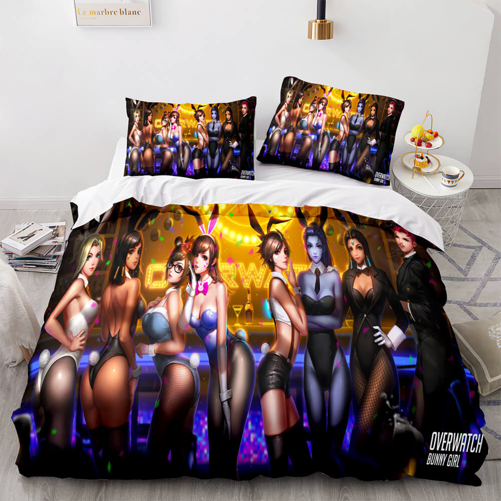 Blackwatch Mercy Overwatch Cosplay Bedding Set Quilt Covers Without Filler (Online Order Only)