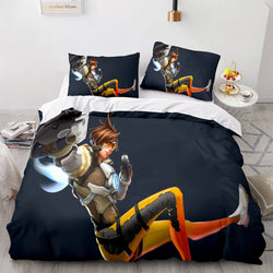 Blackwatch Mercy Overwatch Cosplay Bedding Set Quilt Covers Without Filler (Online Order Only)