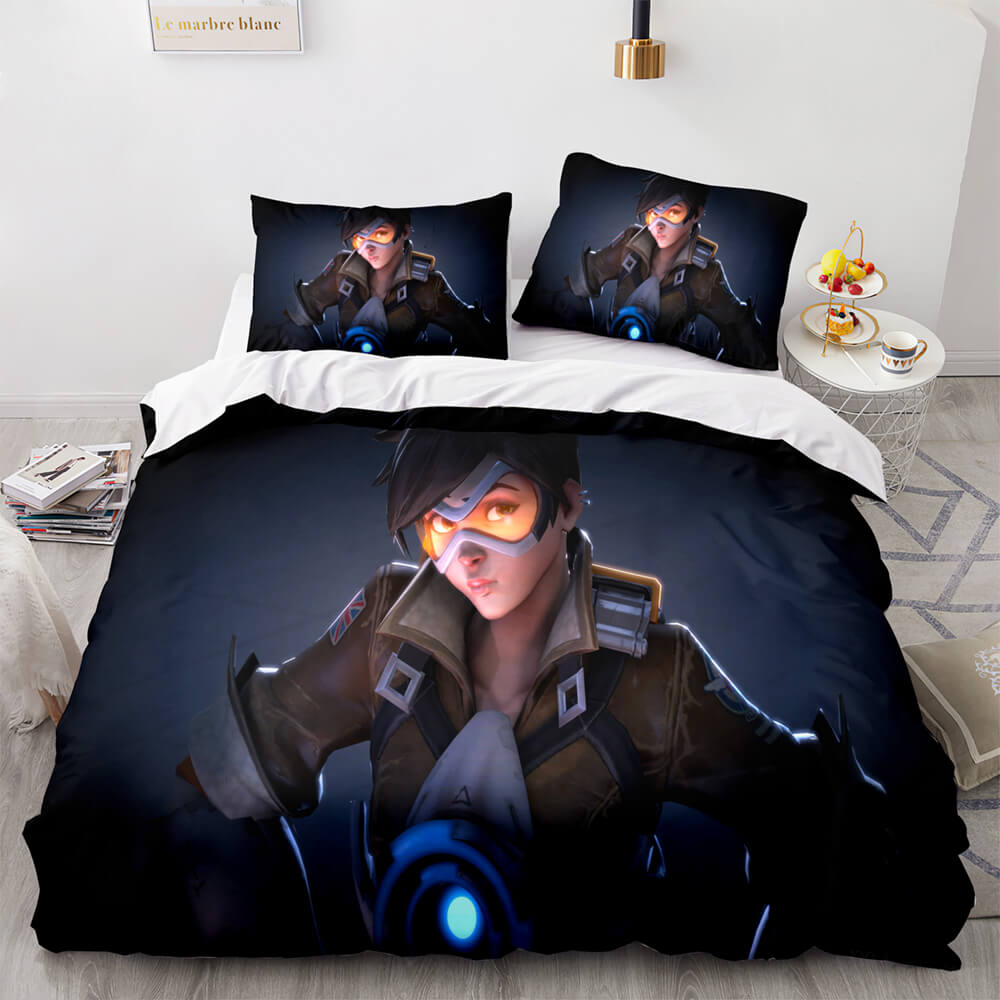 Blackwatch Mercy Overwatch Cosplay Bedding Set Quilt Covers Without Filler (Online Order Only)