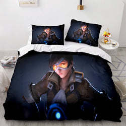 Blackwatch Mercy Overwatch Cosplay Bedding Set Quilt Covers Without Filler (Online Order Only)
