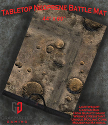 Blasted Battlefield | Neoprene Battle Mat with Bag | Baron of Dice (ONLINE ORDER ONLY)