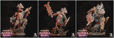 3D Printed Archvillain Games Blessed Claws of Ziskal Old World Agama Rising 28 32mm D&D (Online Only)