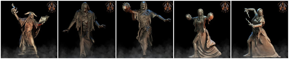 3D Printed Archvillain Games Blindrune Cult 28 32mm D&D (Online Only)