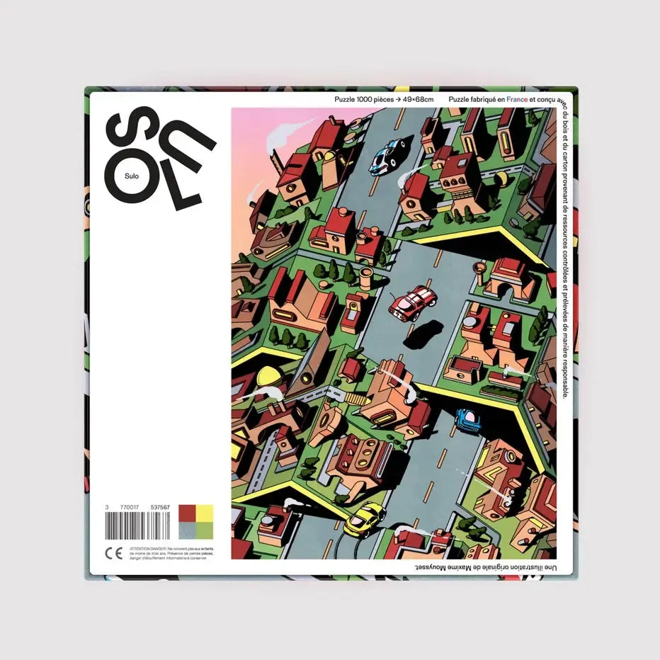 Block Party By Maxime Mouysset 1000 Piece Limited Edition Jigsaw Puzzle Sulo (ONLINE ORDER ONLY)