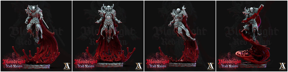 3D Printed Archvillain Games Bloodright Red Reign - Bloodcloaks 28mm 32mm D&D (Online Only)