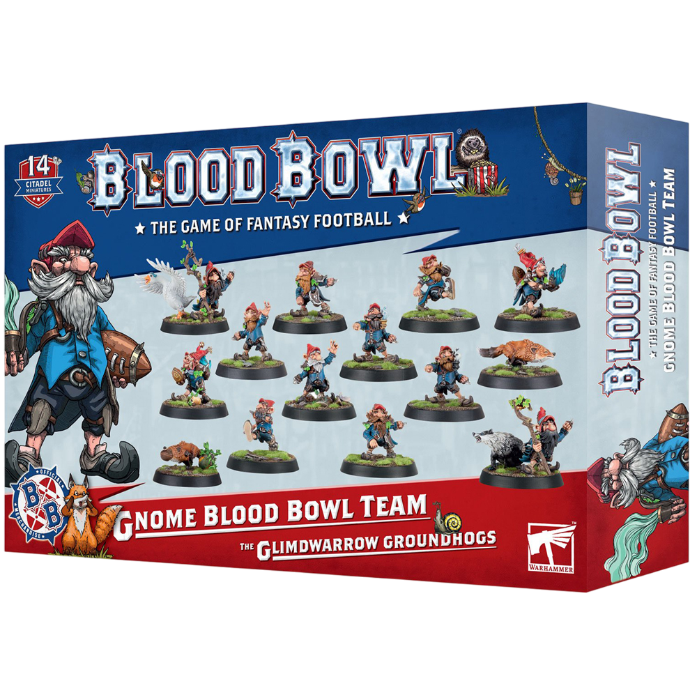 Blood Bowl: Gnome Team - Glimdwarrow Groundhogs (Unpainted) (New in Box/Sprue) (ONLINE ORDER ONLY)