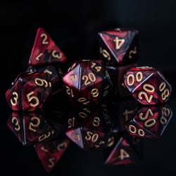 Pre-Order || Blood Rose Acrylic Dice Set