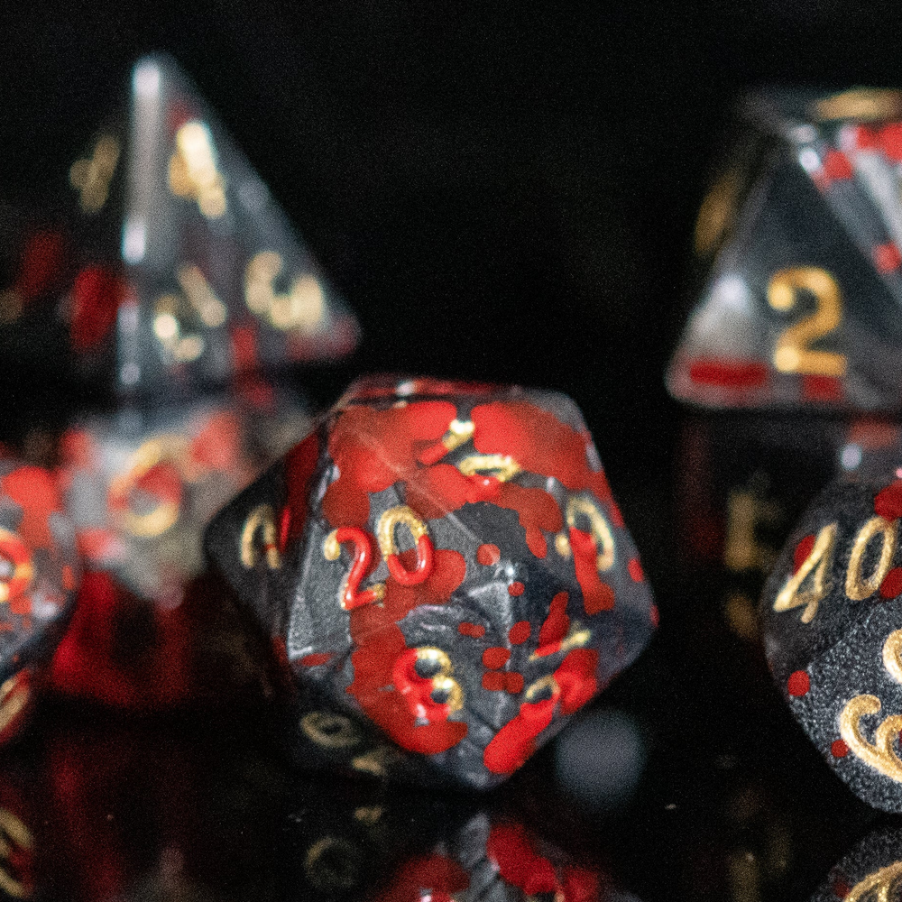 Pre-Order || Blood and Iron Acrylic Dice Set