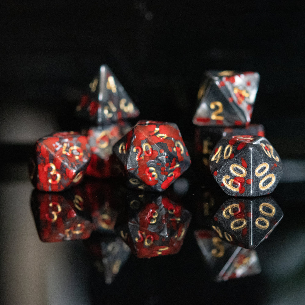 Pre-Order || Blood and Iron Acrylic Dice Set