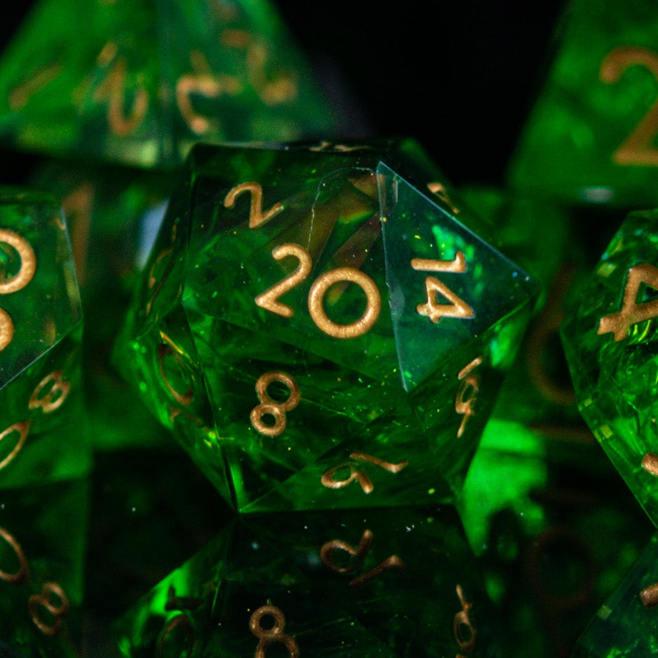 PRE-ORDER || Blood of the Lich Sharp-Edged Resin Dice Set