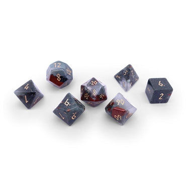 Bloodstone - 7 Piece RPG Set Gemstone Dice (Online Only)