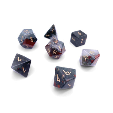 Bloodstone - 7 Piece RPG Set Gemstone Dice (Online Only)