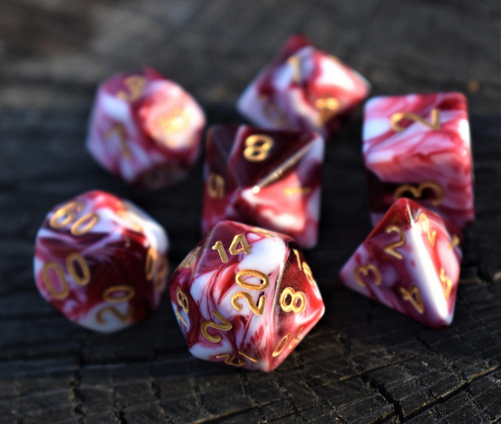Pre-Order || Bloody Waters Acrylic Dice Set