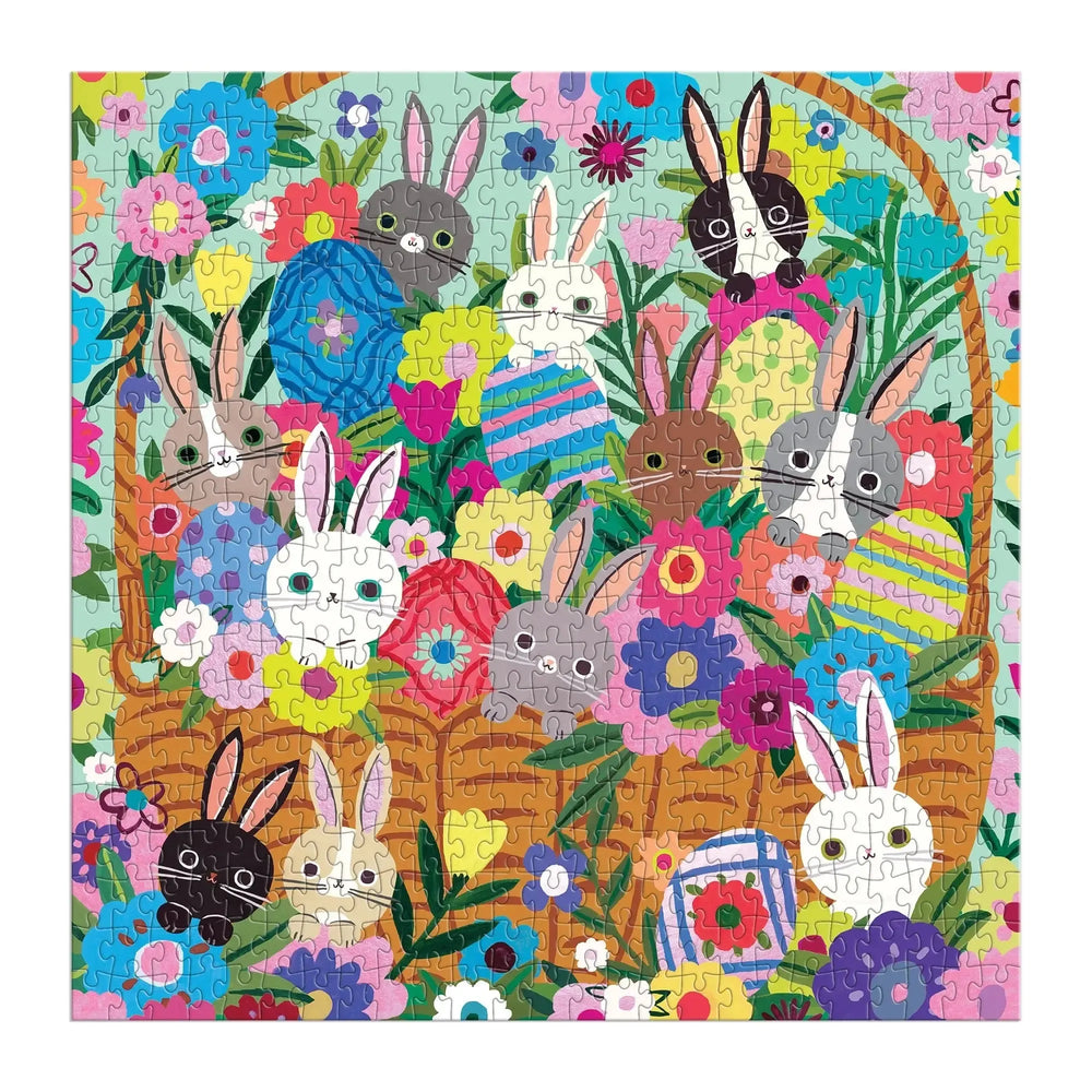 Blooming Bunnies 500 Piece Jigsaw Puzzle Mudpuppy