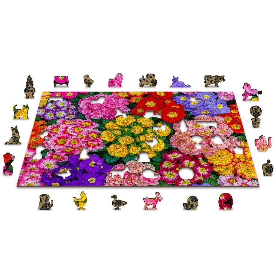 Blooming Flowers 505 Piece Wood Jigsaw Puzzle Wooden City (ONLINE ORDER ONLY)