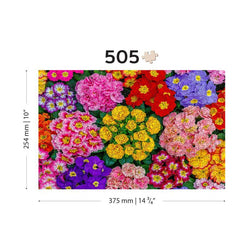 Blooming Flowers 505 Piece Wood Jigsaw Puzzle Wooden City (ONLINE ORDER ONLY)
