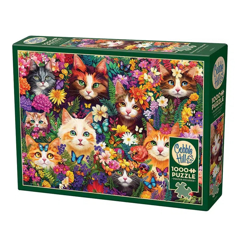 Blooming Whiskers 1000 Piece Jigsaw Puzzle Cobble Hill (ONLINE ORDER ONLY)