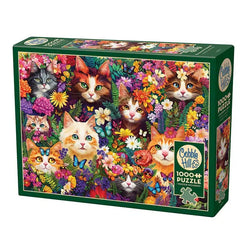 Blooming Whiskers 1000 Piece Jigsaw Puzzle Cobble Hill (ONLINE ORDER ONLY)
