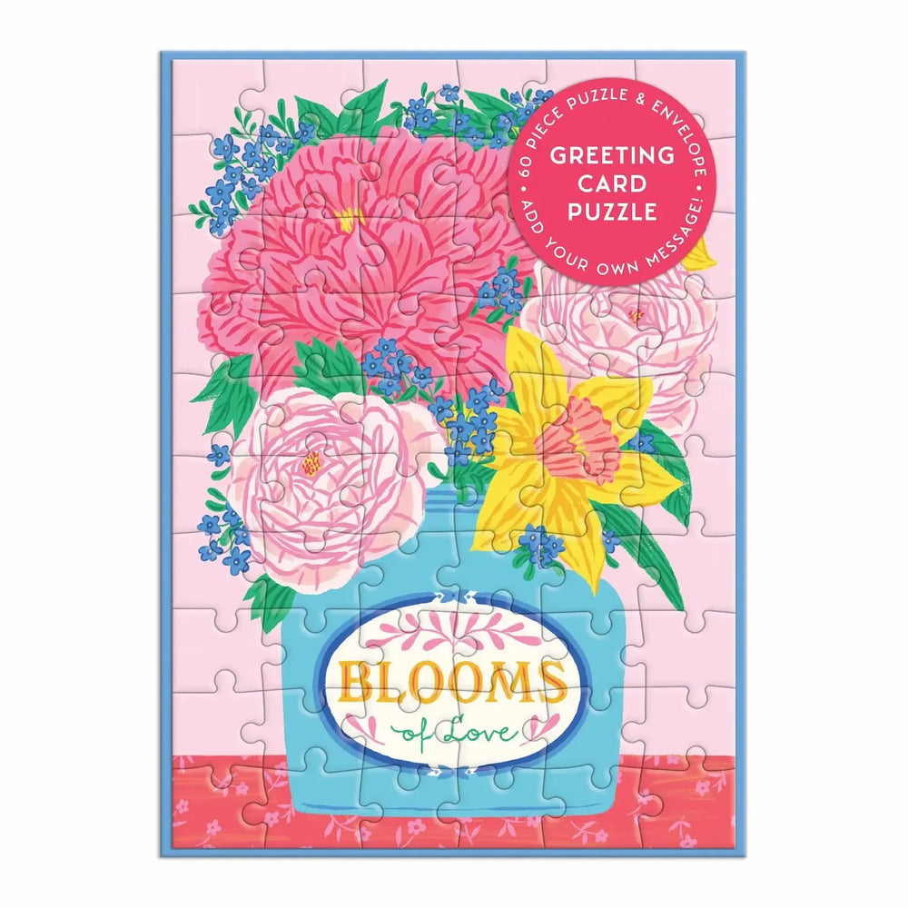 Blooms of Love Greeting Card 60 Piece Jigsaw Puzzle Galison