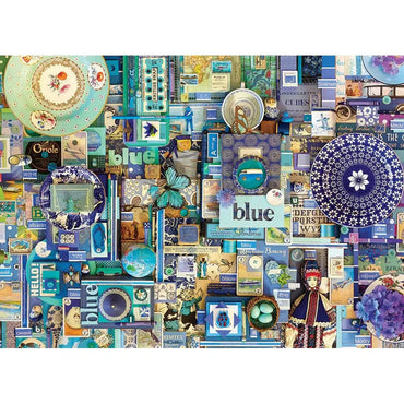 Blue 1000 Piece Jigsaw Puzzle Cobble Hill (ONLINE ORDER ONLY)