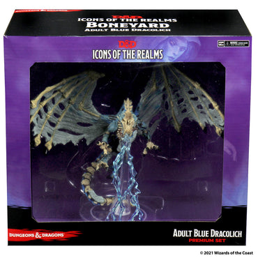 D&D: Icons of the Realms - Boneyard Premium Set - Blue Dracolich (ONLINE ORDER ONLY)