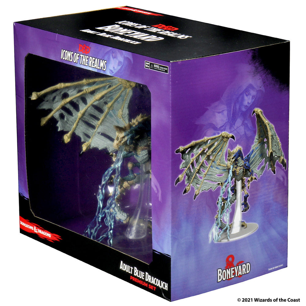 D&D: Icons of the Realms - Boneyard Premium Set - Blue Dracolich (ONLINE ORDER ONLY)