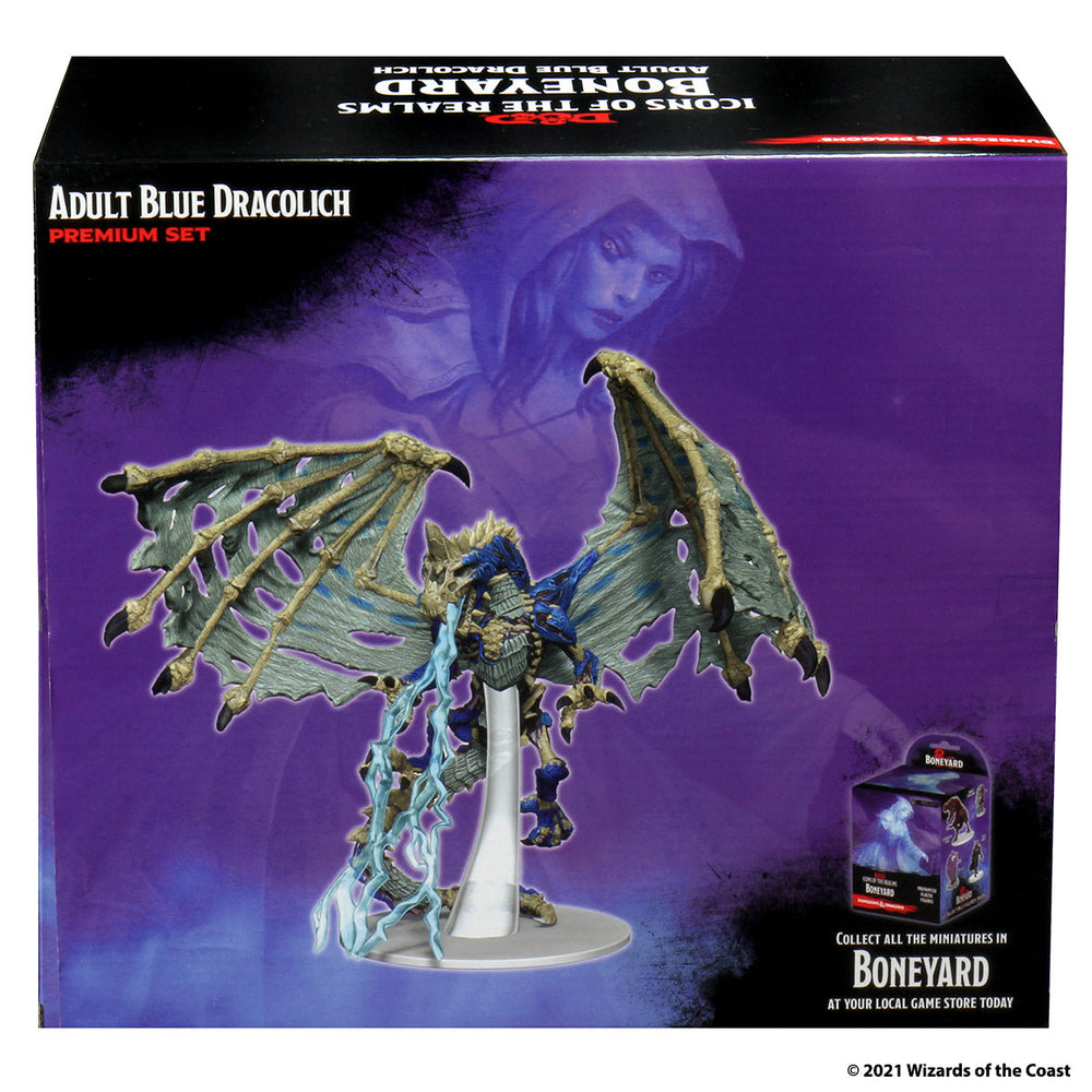 D&D: Icons of the Realms - Boneyard Premium Set - Blue Dracolich (ONLINE ORDER ONLY)