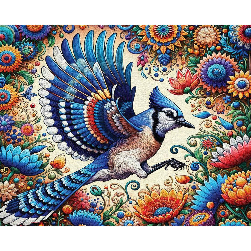 Blue Jay in Summer 1000 Piece Jigsaw Puzzle Springbok (ONLINE ORDER ONLY)