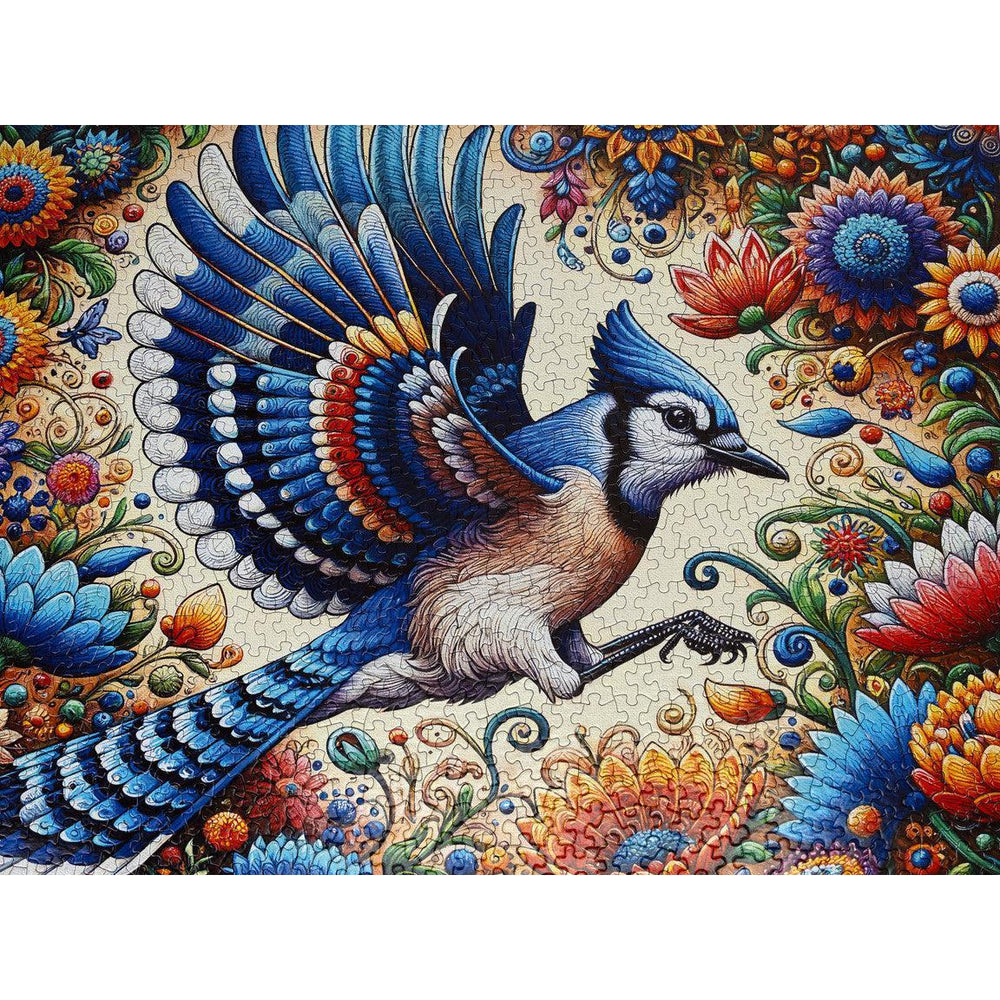 Blue Jay in Summer 1000 Piece Jigsaw Puzzle Springbok (ONLINE ORDER ONLY)