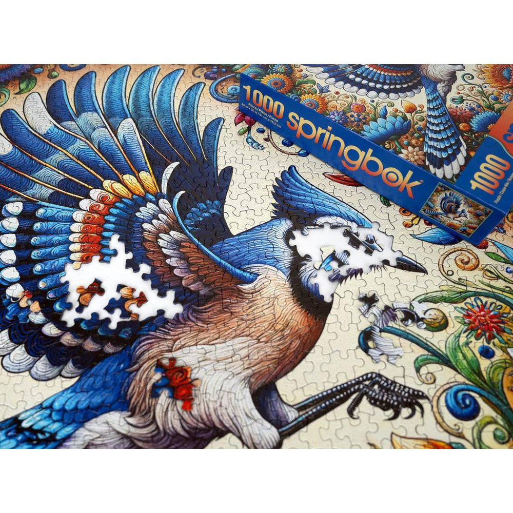 Blue Jay in Summer 1000 Piece Jigsaw Puzzle Springbok (ONLINE ORDER ONLY)