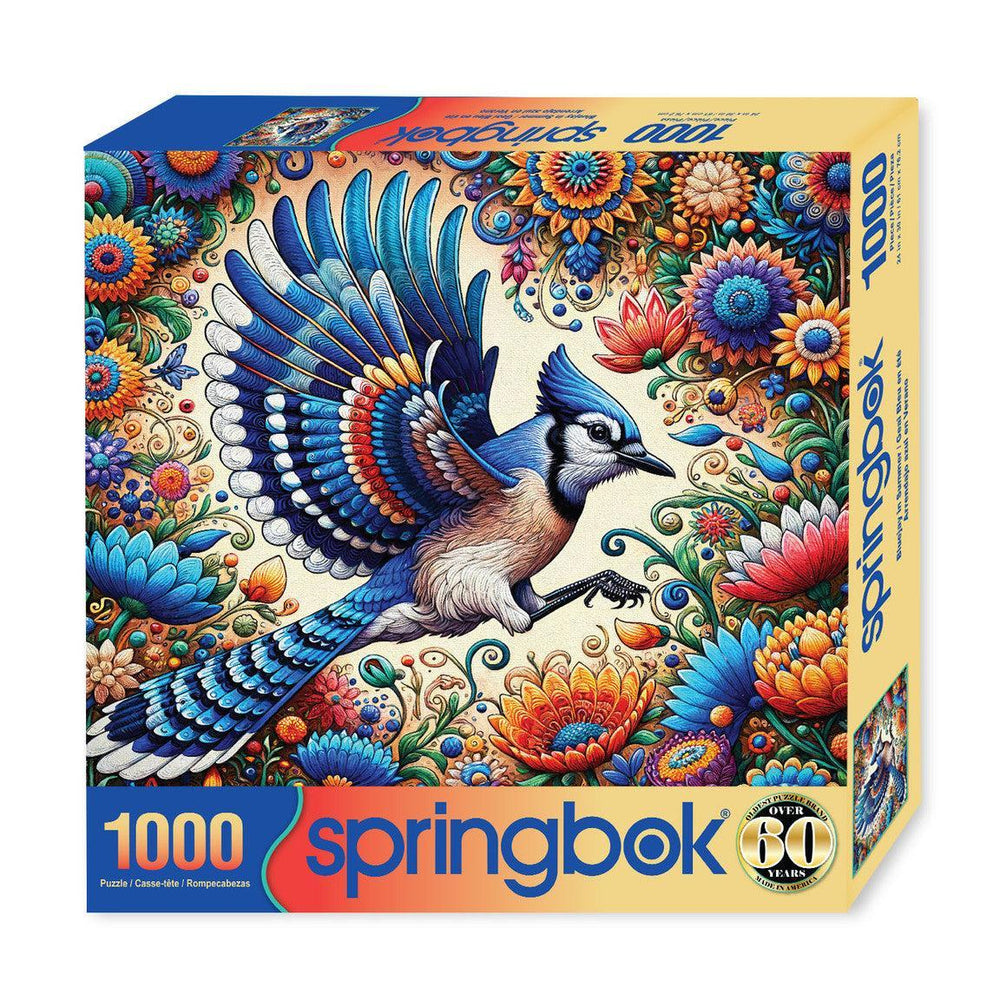 Blue Jay in Summer 1000 Piece Jigsaw Puzzle Springbok (ONLINE ORDER ONLY)