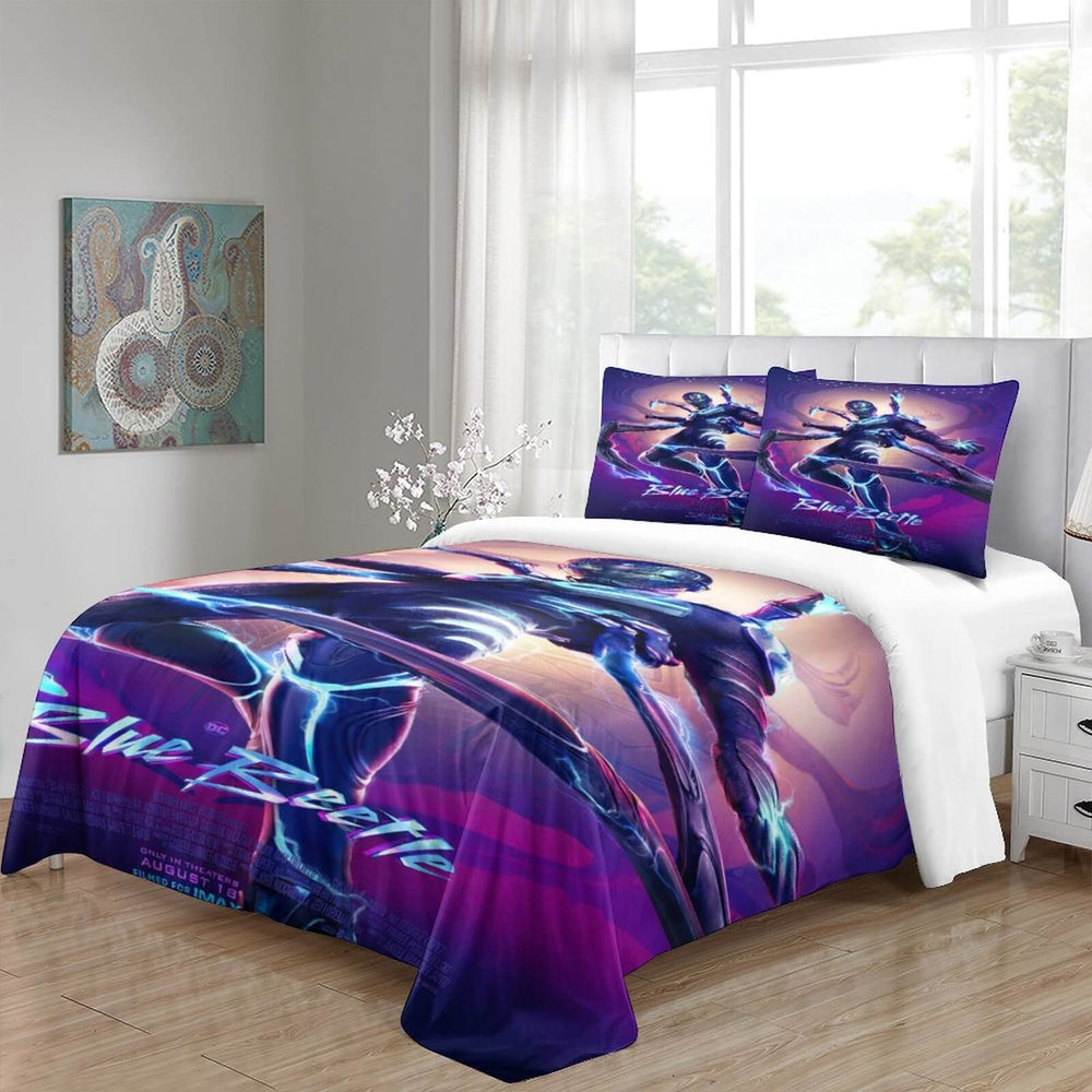 Blue Beetle Bedding Set Quilt Duvet Cover Without Filler (Online Order Only)