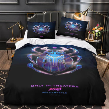 Blue Beetle Bedding Set Quilt Duvet Cover Without Filler (Online Order Only)