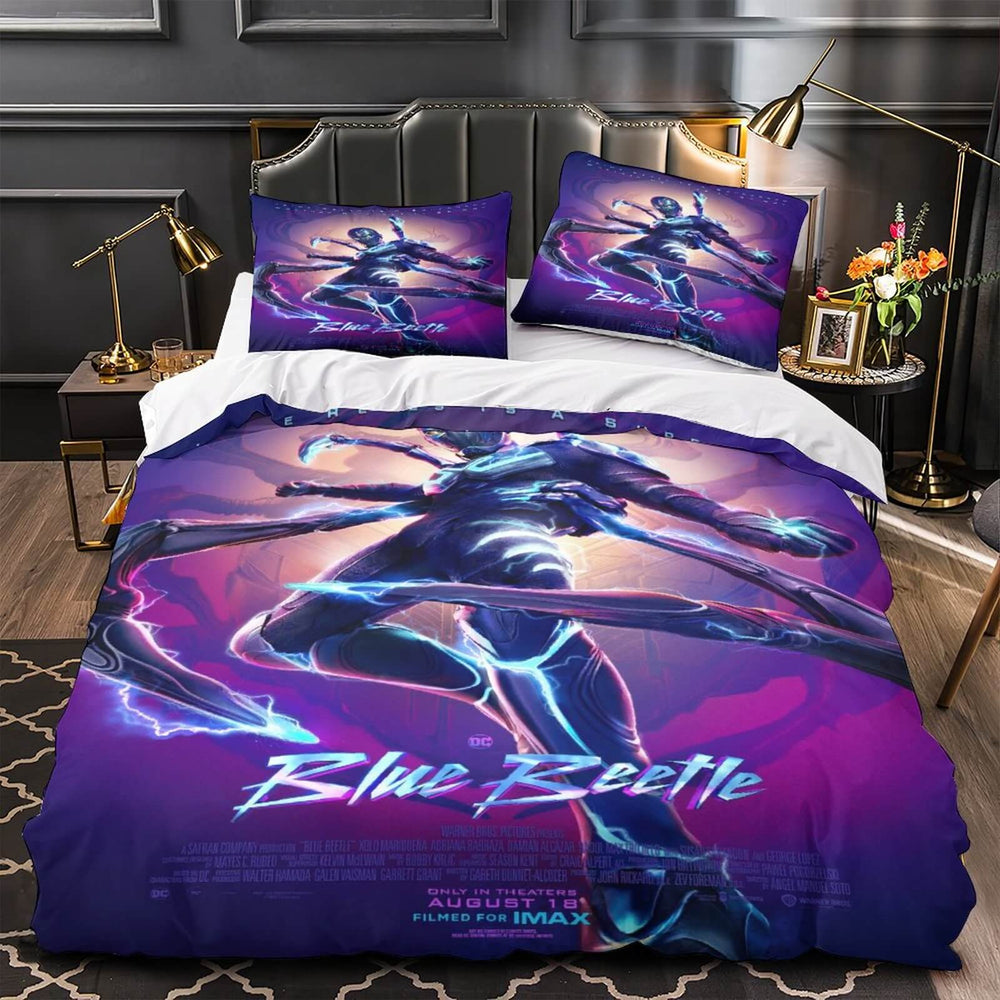 Blue Beetle Bedding Set Quilt Duvet Cover Without Filler (Online Order Only)