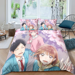 Blue Box Bedding Set Pattern Quilt Cover Without Filler (Online Order Only)