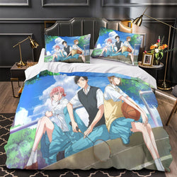 Blue Box Bedding Set Pattern Quilt Cover Without Filler (Online Order Only)