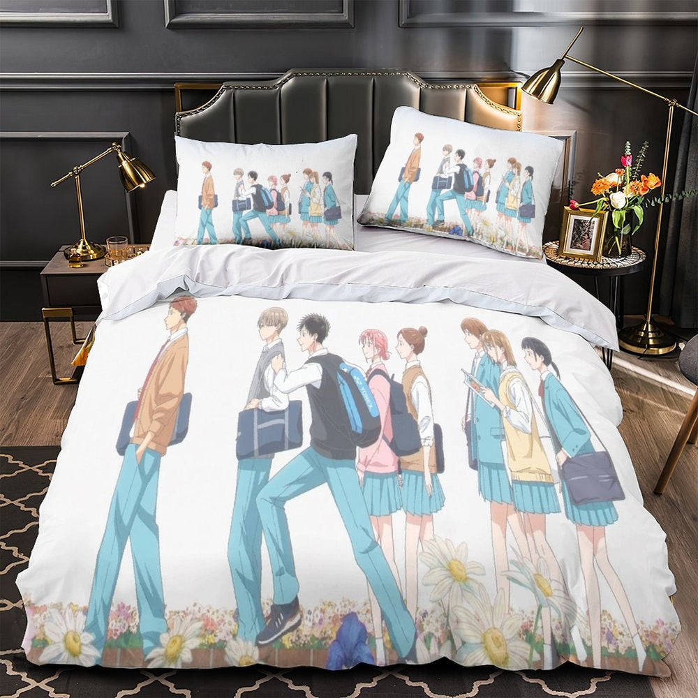 Blue Box Bedding Set Pattern Quilt Cover Without Filler (Online Order Only)