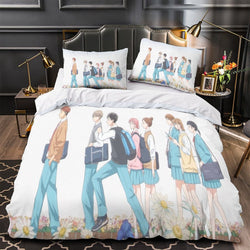 Blue Box Bedding Set Pattern Quilt Cover Without Filler (Online Order Only)