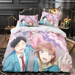 Blue Box Bedding Set Pattern Quilt Cover Without Filler (Online Order Only)