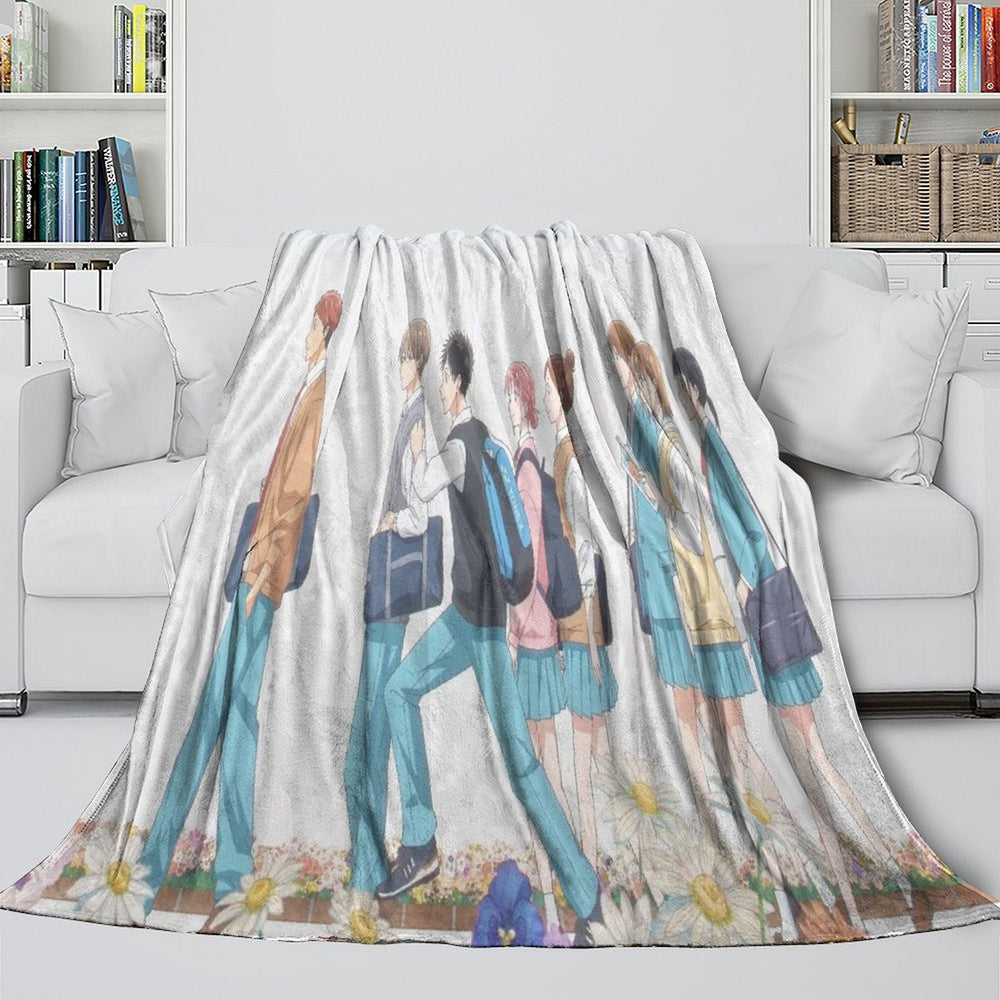 Blue Box Blanket Flannel Fleece Throw Room Decoration (Online Order Only)