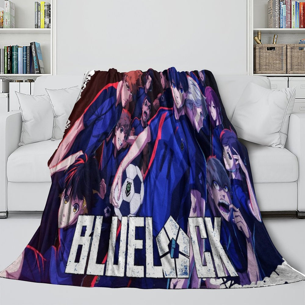 Blue Lock Blanket Flannel Fleece Throw Room Decoration (Online Order Only)