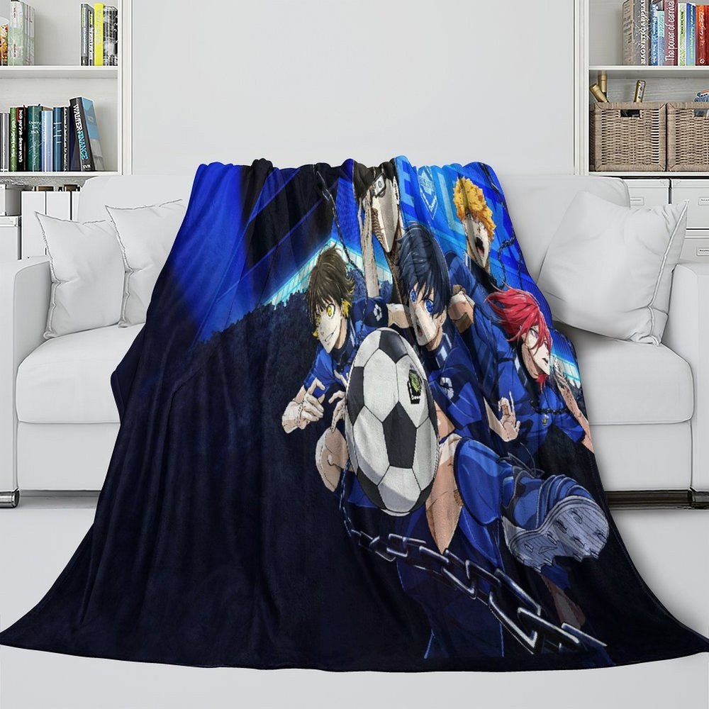 Blue Lock Blanket Flannel Fleece Throw Room Decoration (Online Order Only)