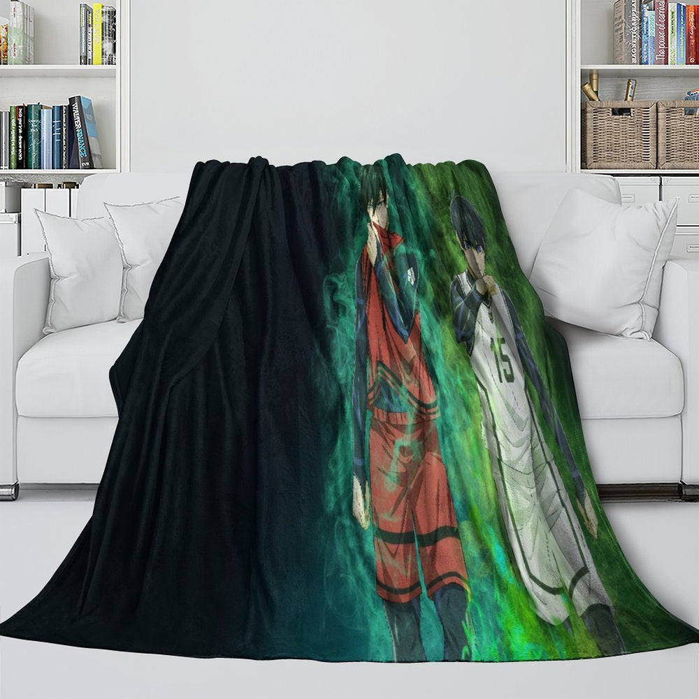 Blue Lock Blanket Flannel Fleece Throw Room Decoration (Online Order Only)