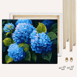 Blue Hydrangeas - Paint By Numbers Kit