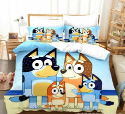 Bluey Bedding Set Pattern Kids Quilt Cover Without Filler (Online Order Only)
