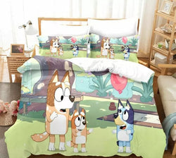 Bluey Bedding Set Pattern Kids Quilt Cover Without Filler (Online Order Only)