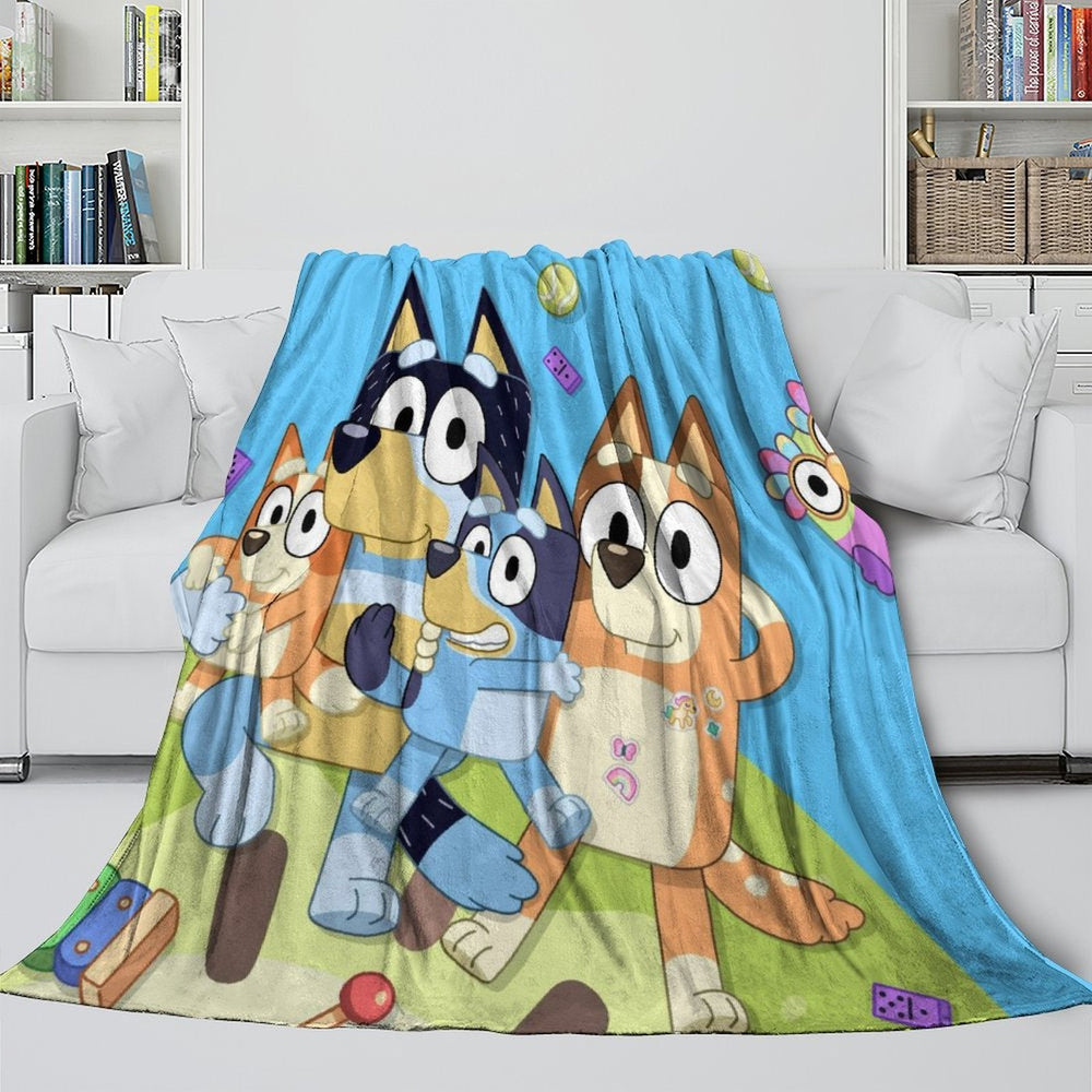 Bluey Blanket Pattern Flannel Kids Throw Room Decoration (ONLINE ORDER ONLY)