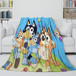 Bluey Blanket Pattern Flannel Kids Throw Room Decoration (ONLINE ORDER ONLY)