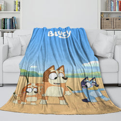 Bluey Blanket Pattern Flannel Kids Throw Room Decoration (ONLINE ORDER ONLY)
