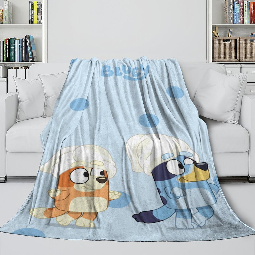 Bluey Blanket Pattern Flannel Kids Throw Room Decoration (ONLINE ORDER ONLY)